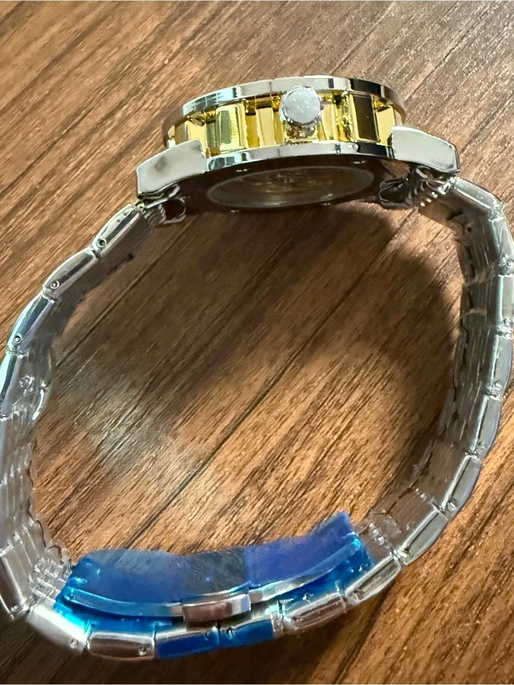 Unisex Gold and Black Mechanical Watch